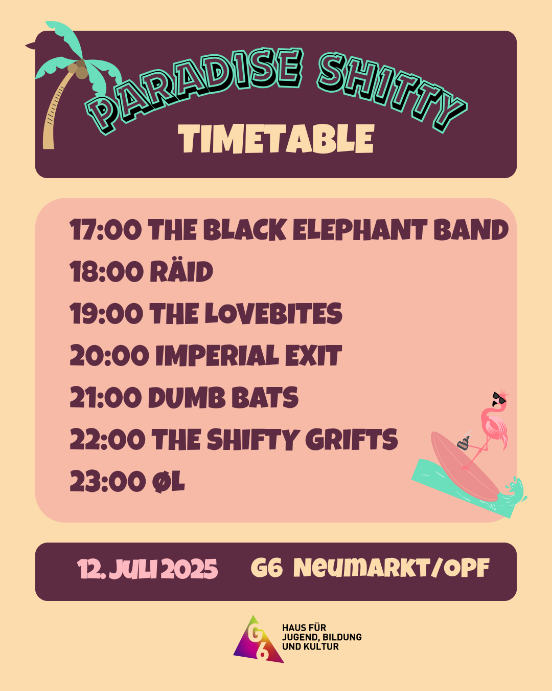 Timetable Open Air